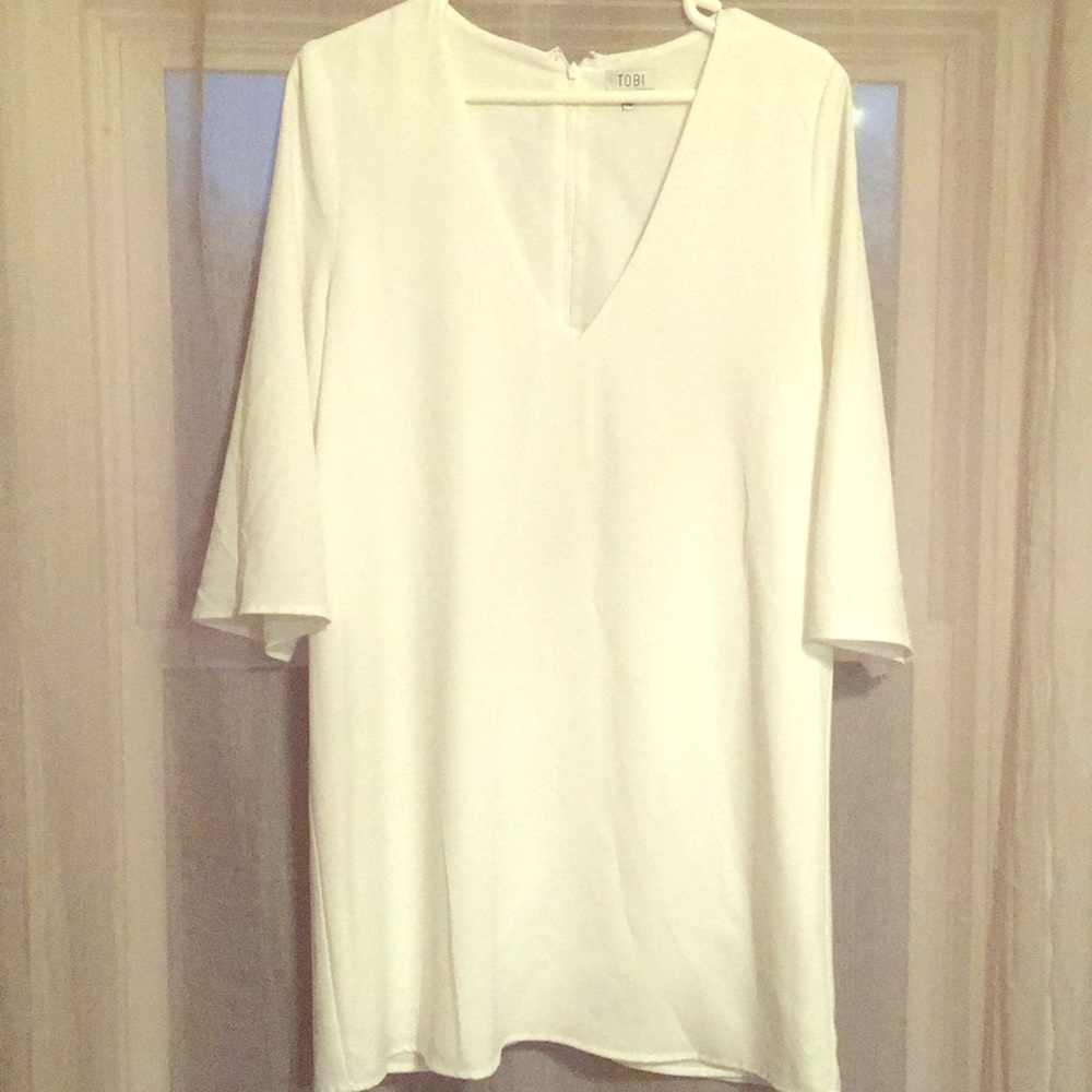 White kimono dress